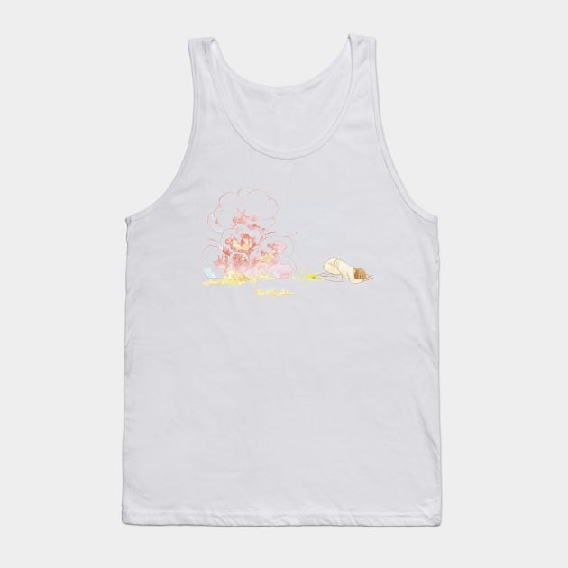 Explosion, Rain, Fire on Water, & Pee Tank Top by huabuwan1